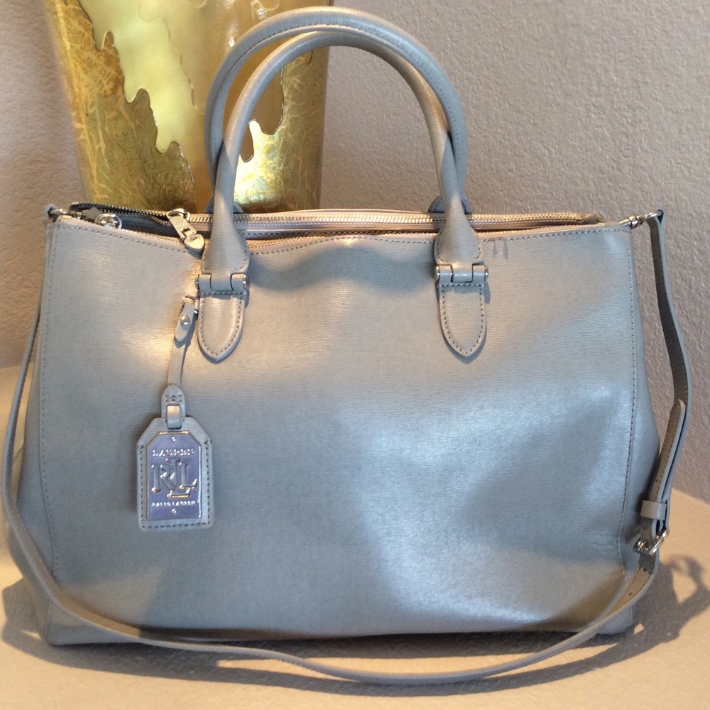 Ralph Lauren Newburyport Double Zip Satchel